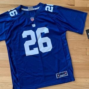 NWT Saquon Barkley Royal New York Giants Player Team Jersey - Youth Large